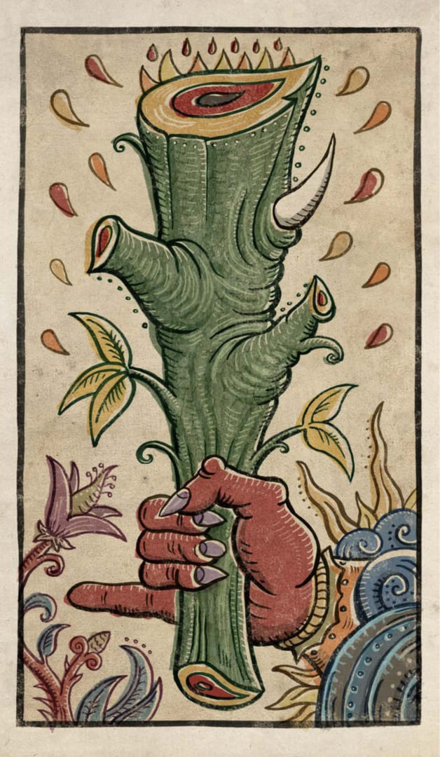 Ace of Wands — Trionfi Della Luna Tarot