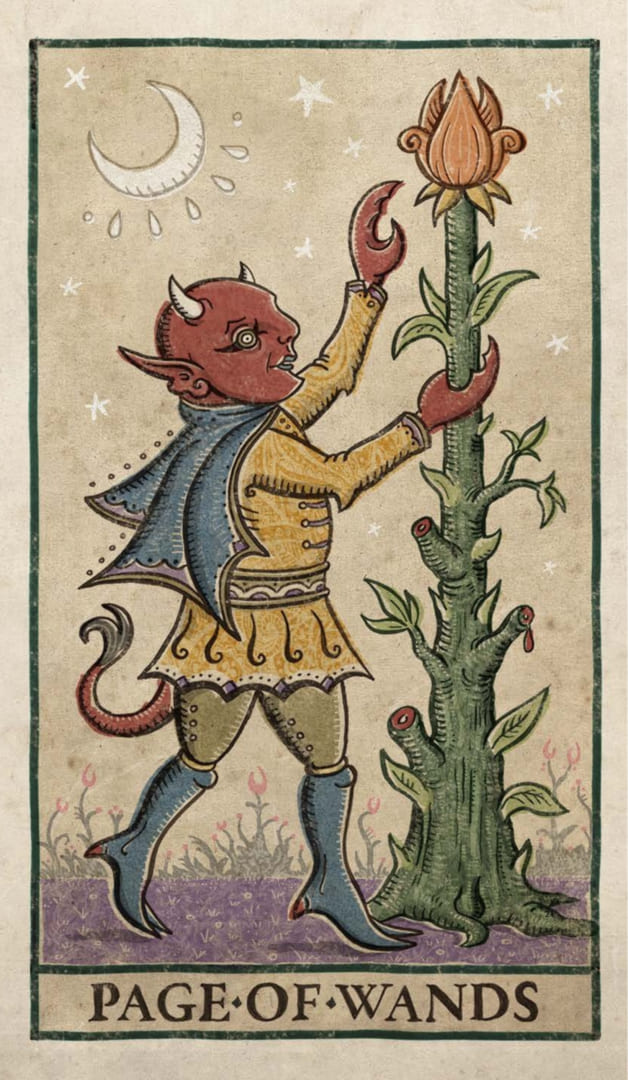 Page of Wands — Trionfi Della Luna Tarot