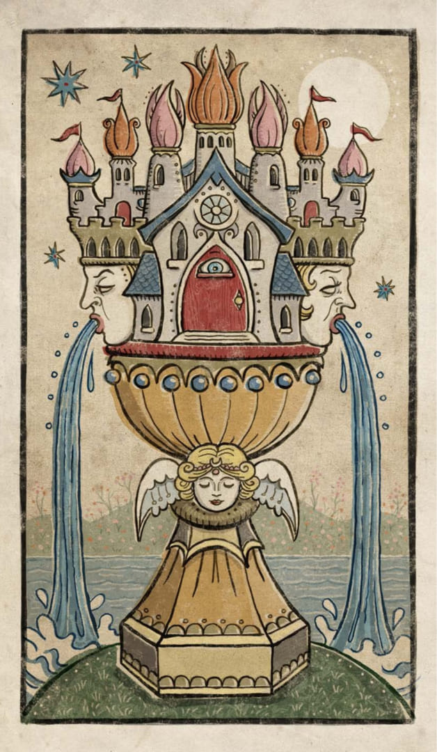 Ace of Cups — Trionfi Della Luna Tarot