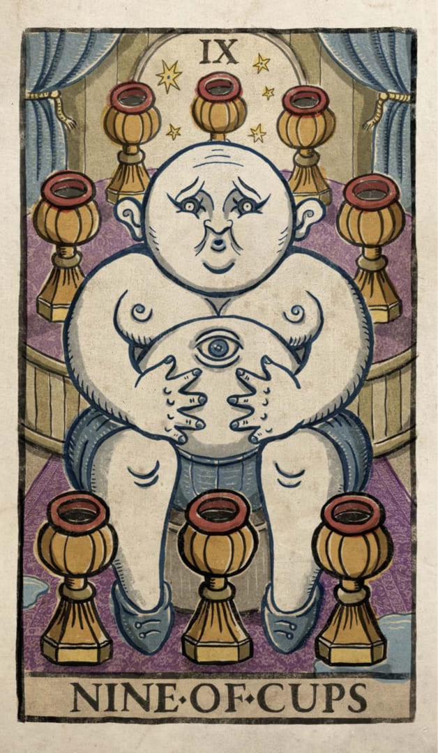 Nine of Cups — Trionfi Della Luna Tarot