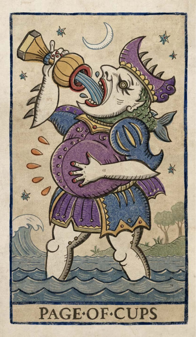 Page of Cups — Trionfi Della Luna Tarot