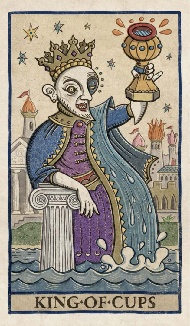 King of Cups — Trionfi Della Luna Tarot