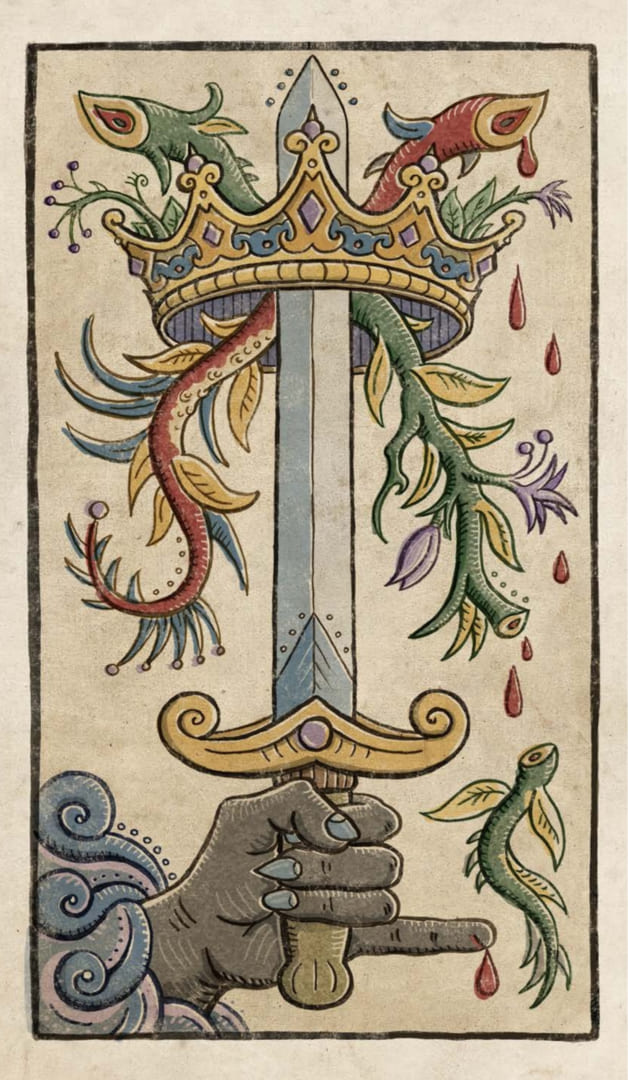 Ace of Swords — Trionfi Della Luna Tarot