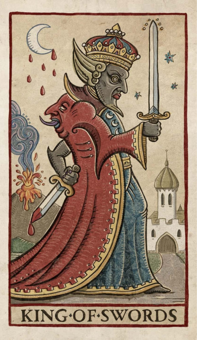 King of Swords — Trionfi Della Luna Tarot