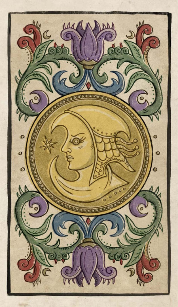 Ace of Pentacles — Trionfi Della Luna Tarot