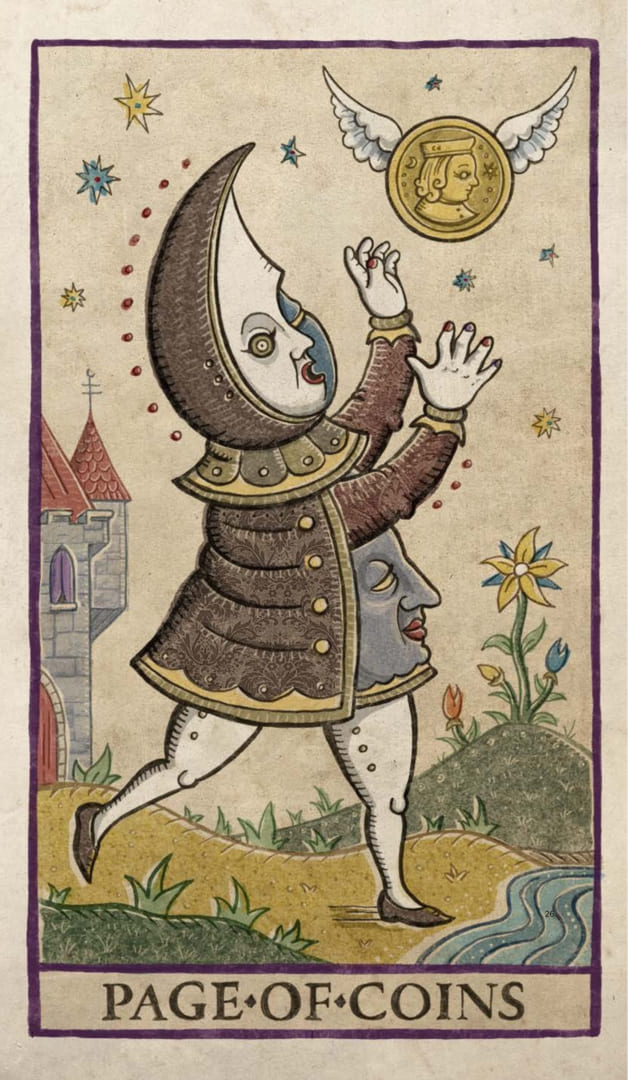 Page of Pentacles — Trionfi Della Luna Tarot