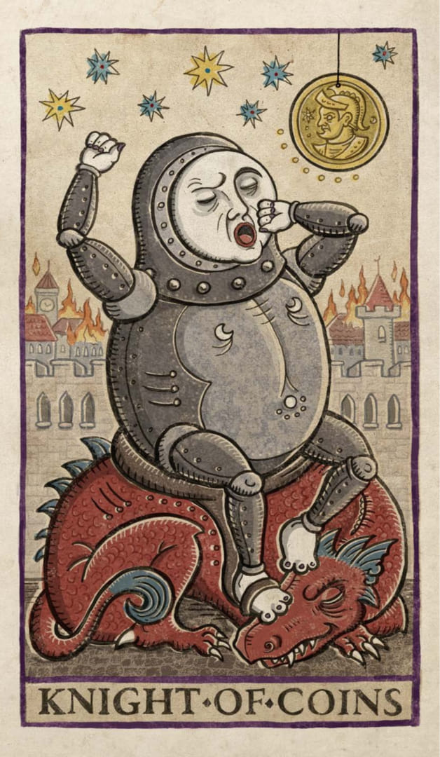 Knight of Pentacles — Trionfi Della Luna Tarot