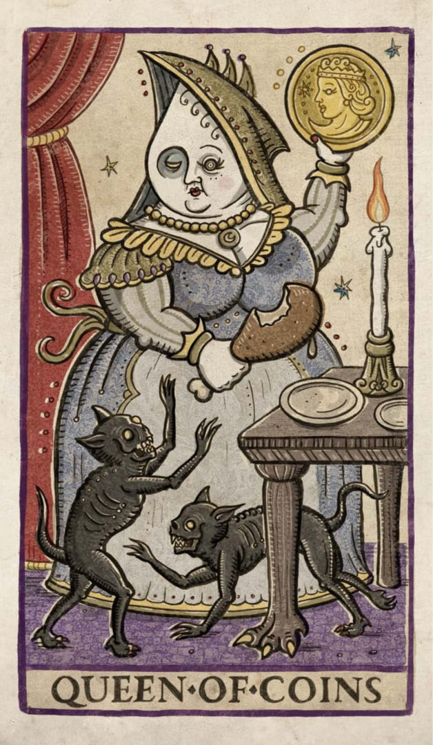 Queen of Pentacles — Trionfi Della Luna Tarot