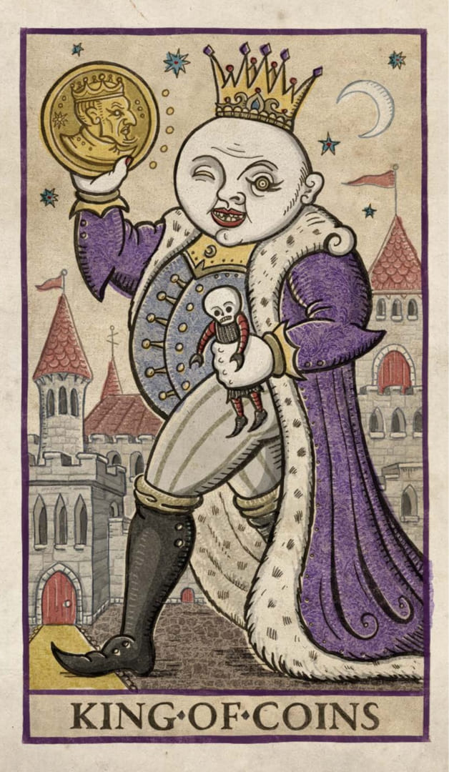 King of Pentacles — Trionfi Della Luna Tarot