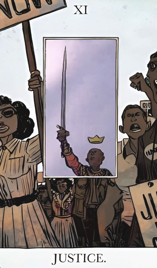 La Justicia — The Unveiled Tarot