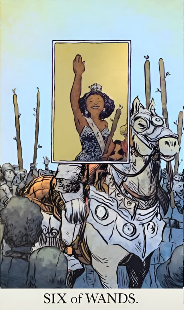 Seis de Bastos — The Unveiled Tarot