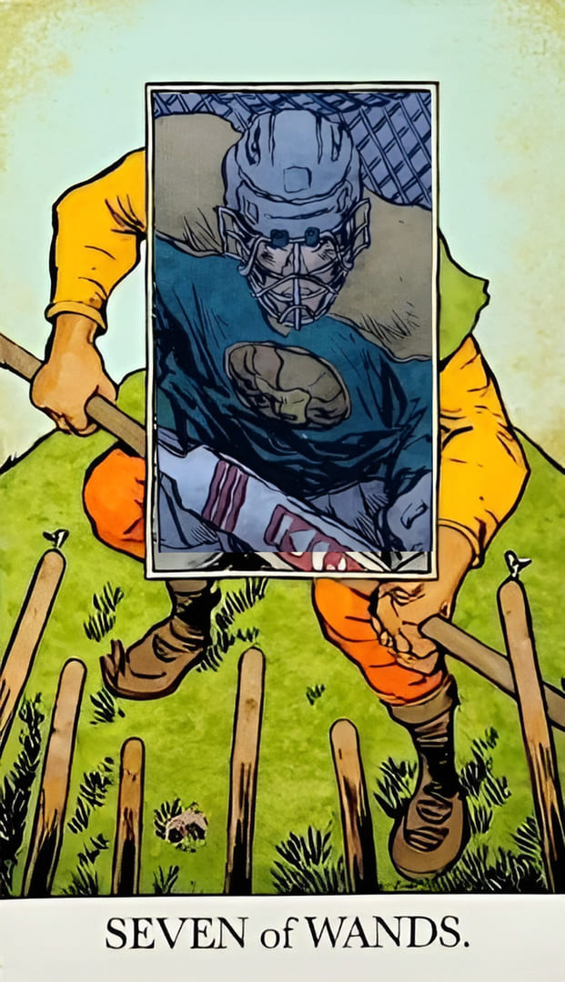Seven of Wands — The Unveiled Tarot