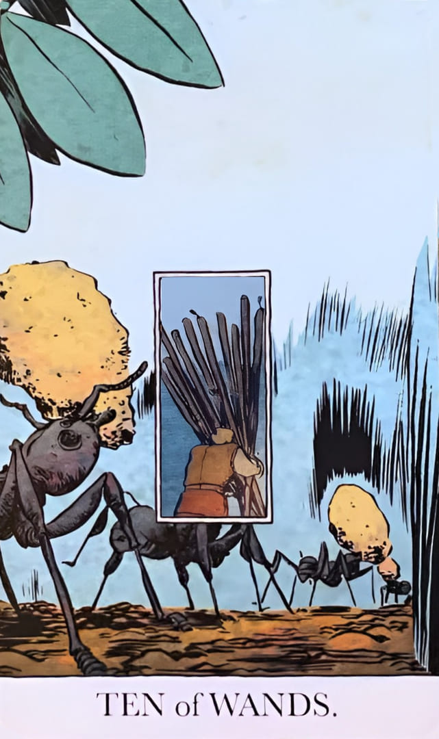 Ten of Wands — The Unveiled Tarot