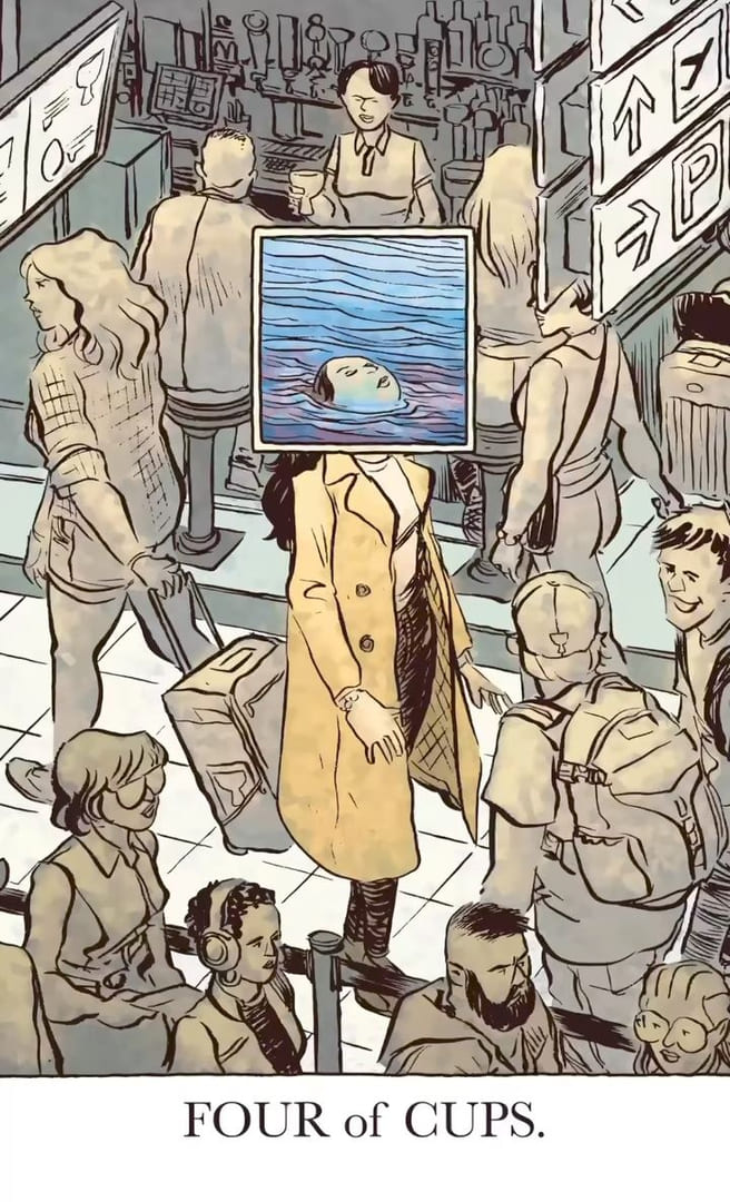 Four of Cups — The Unveiled Tarot