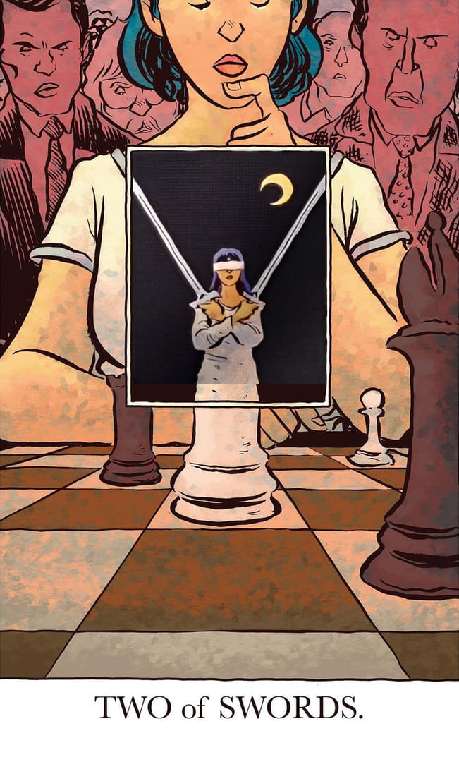 Dos de Espadas — The Unveiled Tarot