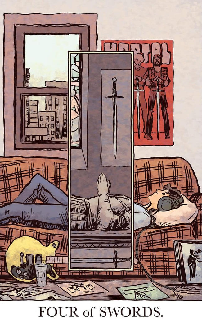 Four of Swords — The Unveiled Tarot