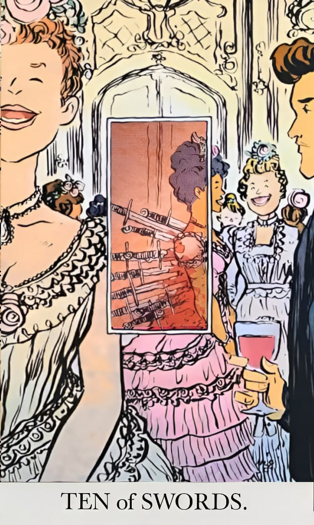 Diez de Espadas — The Unveiled Tarot