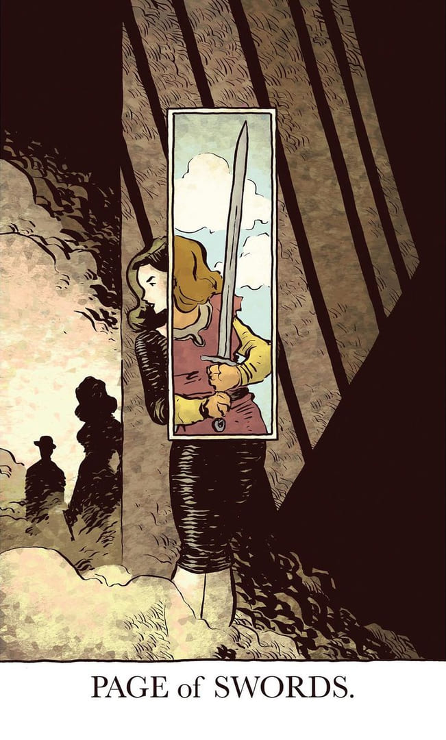 Sota de Espadas — The Unveiled Tarot