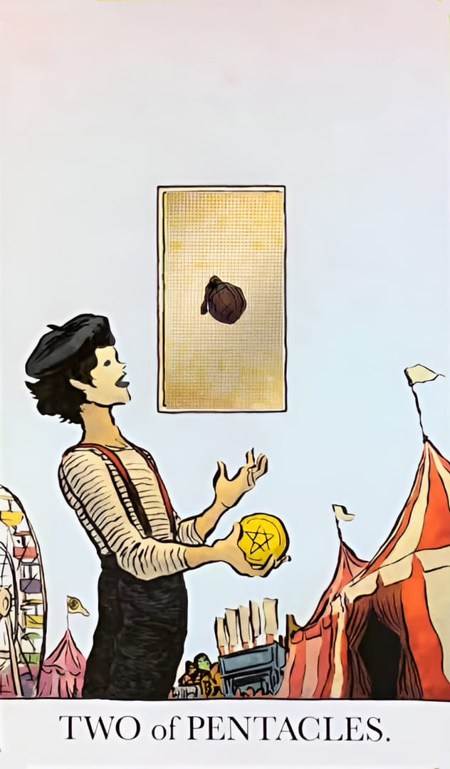Two of Pentacles — The Unveiled Tarot