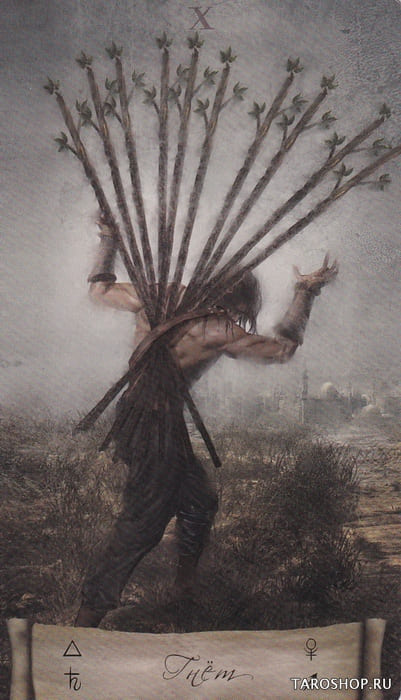 Ten of Wands — Heaven & Earth Tarot
