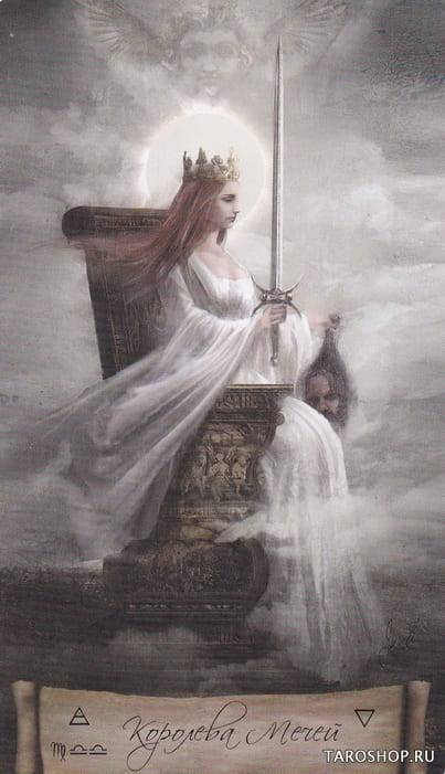 Queen of Swords — Heaven & Earth Tarot