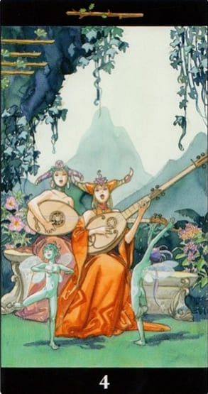 Four of Wands — Tarot of the Dream Enchantress