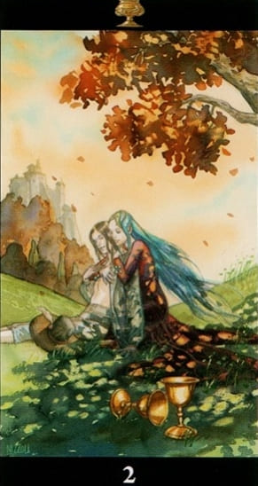 Two of Cups — Tarot of the Dream Enchantress