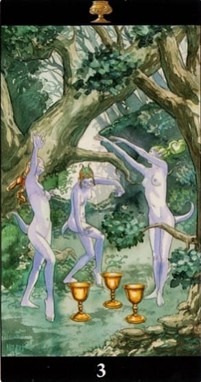 Three of Cups — Tarot of the Dream Enchantress