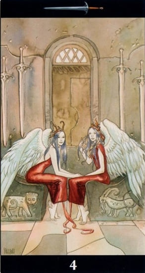 Four of Swords — Tarot of the Dream Enchantress