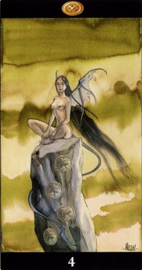 Four of Pentacles — Tarot of the Dream Enchantress