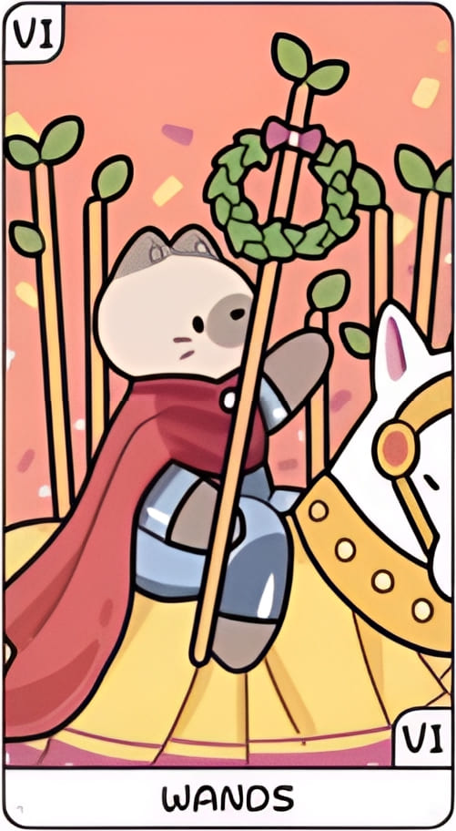 Six of Wands — YOLO Tarot