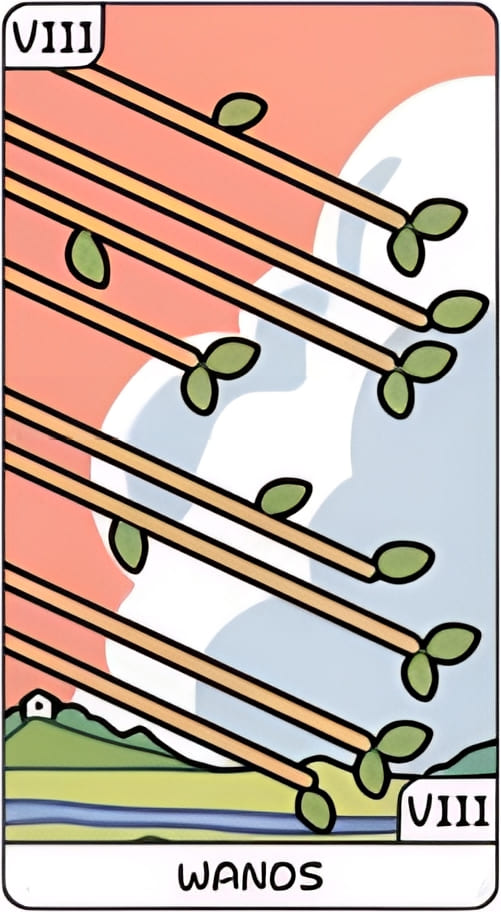 Eight of Wands — YOLO Tarot