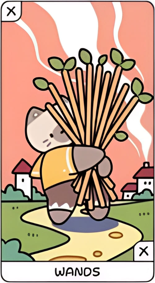 Ten of Wands — YOLO Tarot