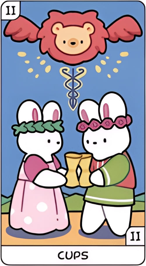 Dos de Copas — YOLO Tarot