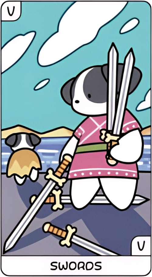 Five of Swords — YOLO Tarot