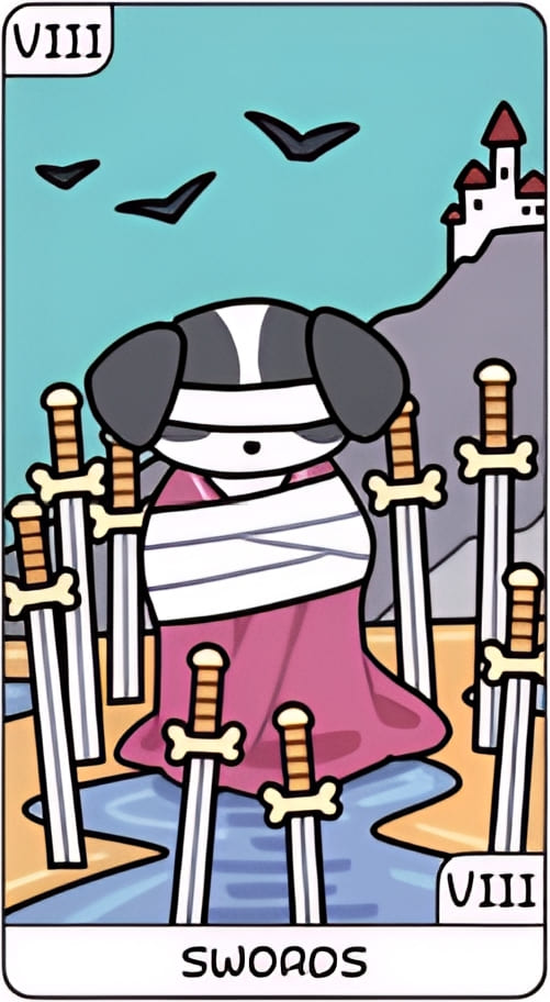 Eight of Swords — YOLO Tarot