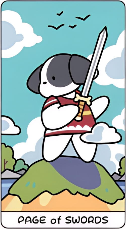 Page of Swords — YOLO Tarot