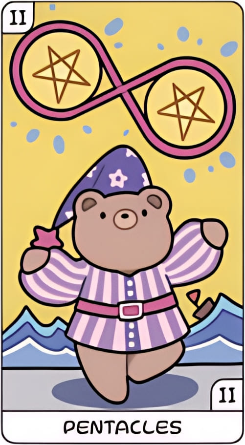 Dos de Oros — YOLO Tarot