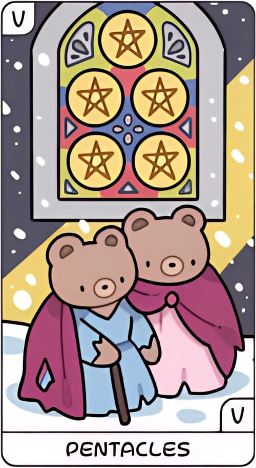 Five of Pentacles — YOLO Tarot