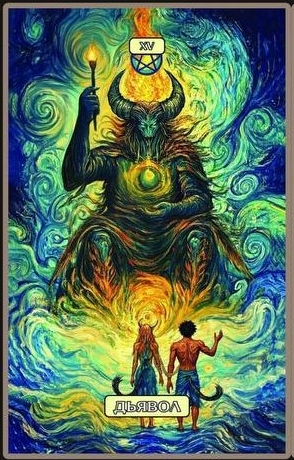 The Devil — Swirls of Light Tarot