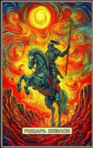 Knight of Wands — Swirls of Light Tarot