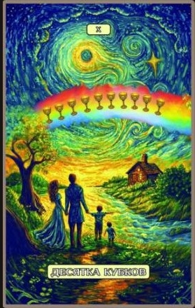 Ten of Cups — Swirls of Light Tarot