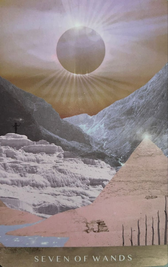 Seven of Wands — The Moonchild Tarot