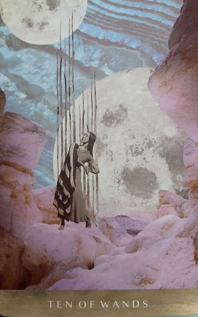 Ten of Wands — The Moonchild Tarot
