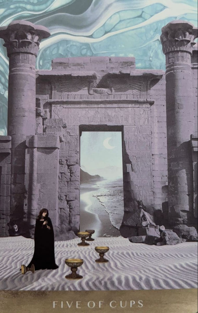 Five of Cups — The Moonchild Tarot