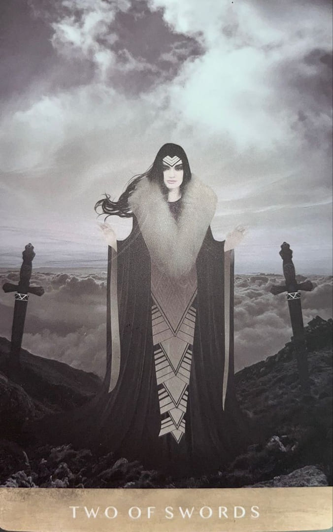 Two of Swords — The Moonchild Tarot