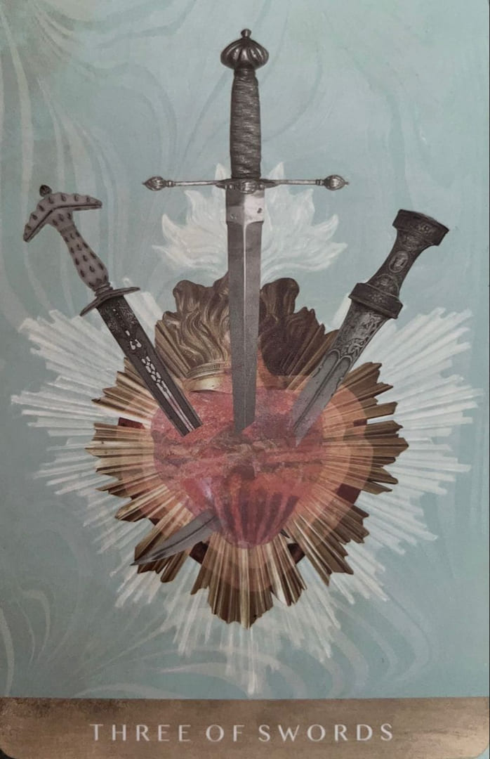 Three of Swords — The Moonchild Tarot