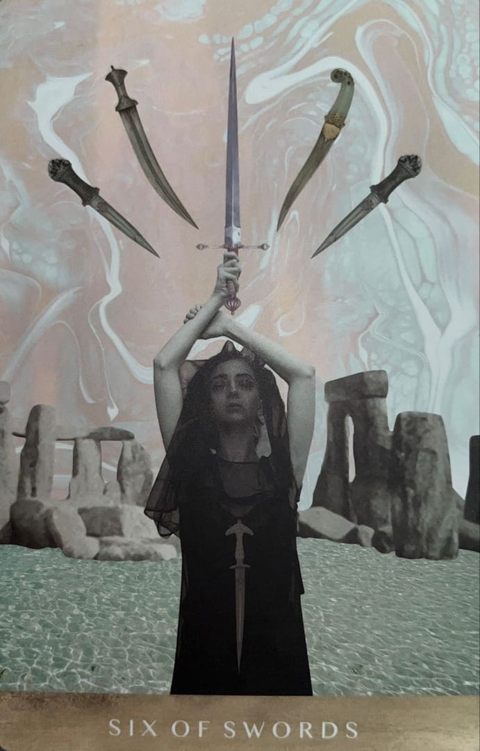 Six of Swords — The Moonchild Tarot