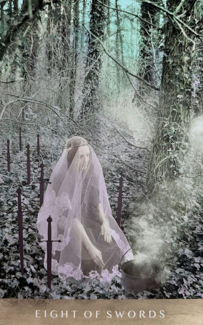 Ocho de Espadas — The Moonchild Tarot