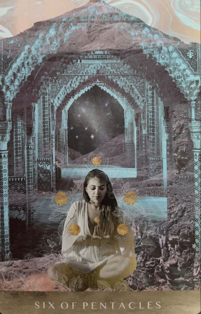 Seis de Oros — The Moonchild Tarot